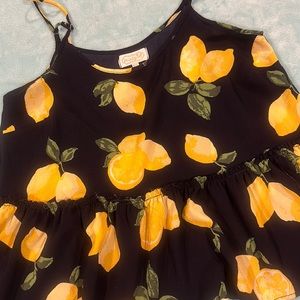 Mud Pie Lemon Tank Top-Size XS